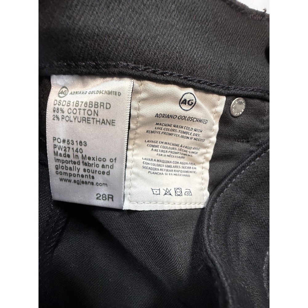 AG Alexxis Slim Jeans Women 28 High Rise Distressed VTG Slim Denim Button Fly - Picture 11 of 14